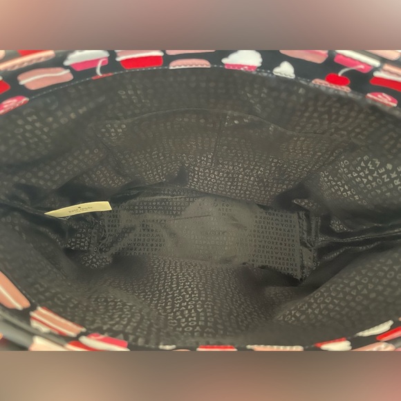 KATE SPADE TAKE THE CAKE BON SHOPPER Large Tote Cupcake Macaron Bag Purse - Picture 14 of 16